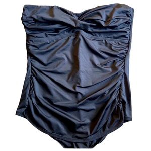 Women’s Merona strapless swimsuit bathing suit black